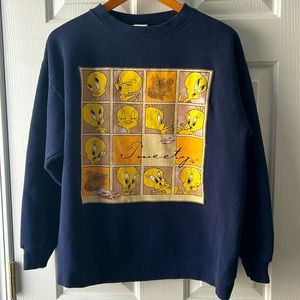 Vintage Looney Tunes Tweety in tiles sweatshirt size S/M
